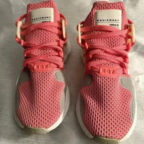 Adidas Originals EQT Support ADV J Pink White women's  shoes AC8421 sz 6 - Picture 2 of 6